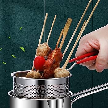 ٹوکری 1.5L کے ساتھ سٹینلیس سٹیل کا ڈیپ فرائیر پاٹ