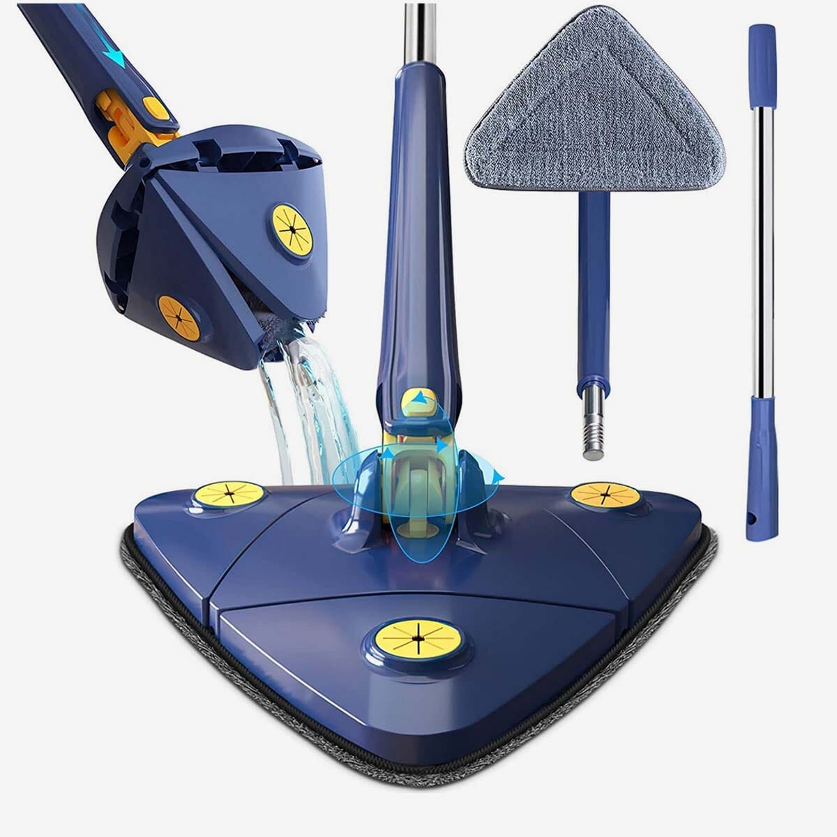 Triangle Mop 360 Twist Squeeze کے ساتھ ایڈجسٹ