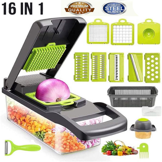 16-in-1 Vegetable Chopper & Veggie Slicer