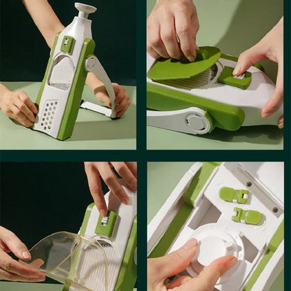 (Free Delivery) 5-in-1 Mandoline Vegetable & Fruit Slicer