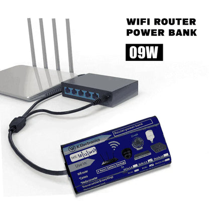 وائی فائی راؤٹر UPS پاور بینک 9 وولٹ - 4 گھنٹے گارنٹی شدہ بیک اپ - Tp Link Tenda PTCL اور دیگر راؤٹرز 