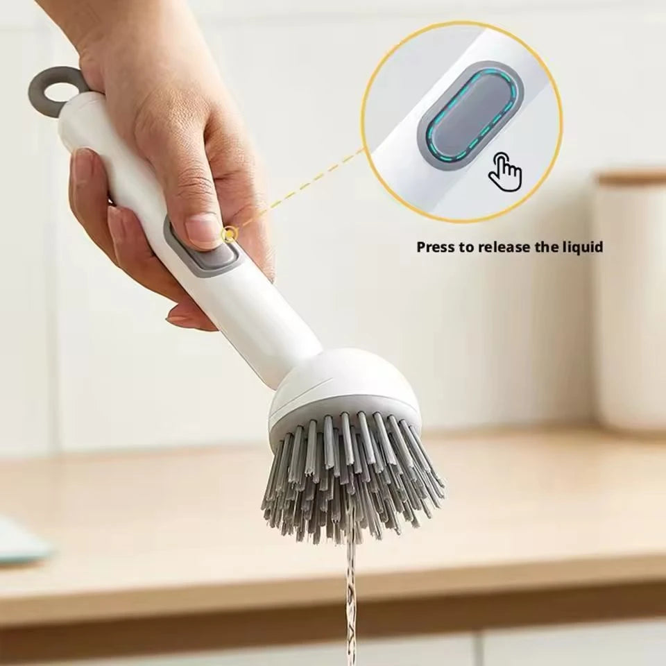 360° Rotating Kitchen Dish Cleaning Brush – Soap Dispenser  with FREE Mini Water Shower