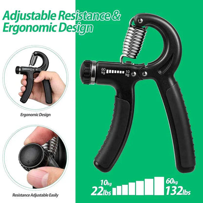 Adjustable Hand  Grip Strength Trainer 10-60 KG Strength