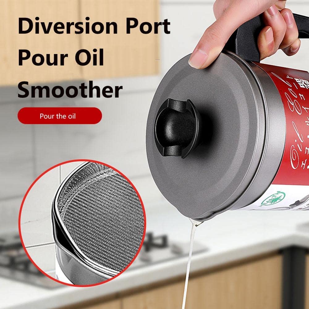 Stainless-Steel Oil Filter Storage Pot (Free Home Delivery With Allow to open)