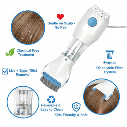 Chemical-Free Lice Removal Comb (Free Home Delivery with Allow to open)