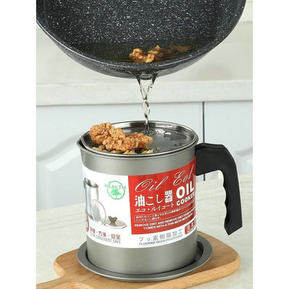 Stainless-Steel Oil Filter Storage Pot (Free Home Delivery With Allow to open)