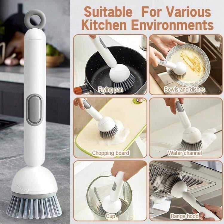 360° Rotating Kitchen Dish Cleaning Brush – Soap Dispenser  with FREE Mini Water Shower