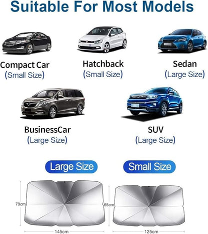 Car Windshield Sun Shade Umbrella (Allow to Open Parcel)
