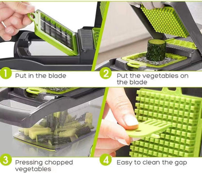 16-in-1 Vegetable Chopper & Veggie Slicer