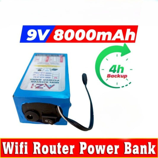 وائی فائی راؤٹر UPS پاور بینک 9 وولٹ - 4 گھنٹے گارنٹی شدہ بیک اپ - Tp Link Tenda PTCL اور دیگر راؤٹرز 