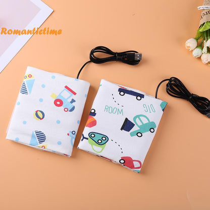 پورٹ ایبل یو ایس بی بیبی بوتل گرم آؤٹ ڈور شیر خوار بچوں کو دودھ پلانے والی بوتل کا احاطہ (مفت ہوم ڈیلیوری) 