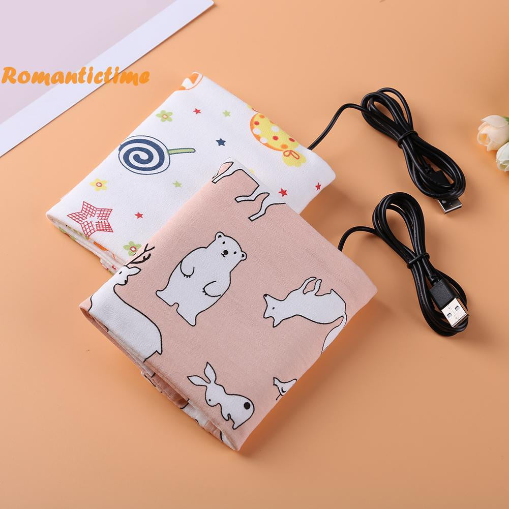 پورٹ ایبل یو ایس بی بیبی بوتل گرم آؤٹ ڈور شیر خوار بچوں کو دودھ پلانے والی بوتل کا احاطہ (مفت ہوم ڈیلیوری) 